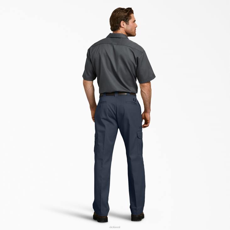 Heren Dickies flex relaxte cargobroek donker marineblauw (dn) kleding 6F0X124