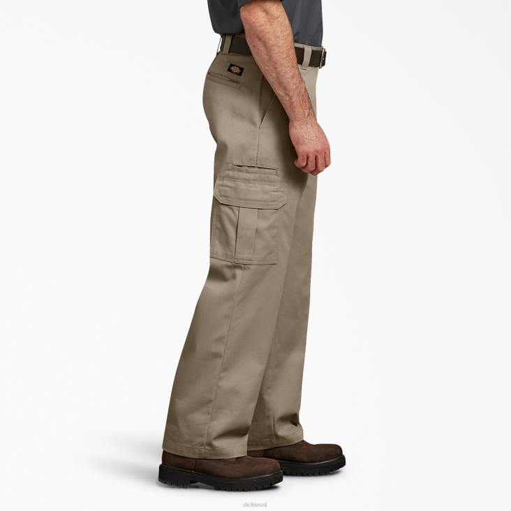 Heren Dickies flex relaxte cargobroek woestijnzand (ds) kleding 6F0X125