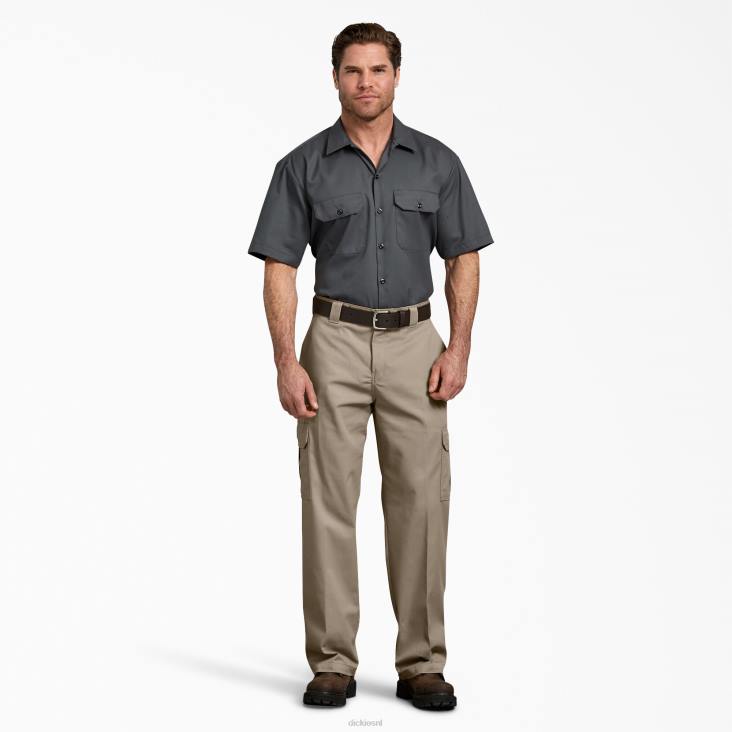 Heren Dickies flex relaxte cargobroek woestijnzand (ds) kleding 6F0X125