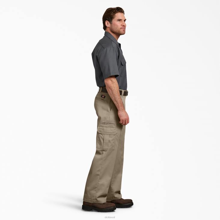 Heren Dickies flex relaxte cargobroek woestijnzand (ds) kleding 6F0X125