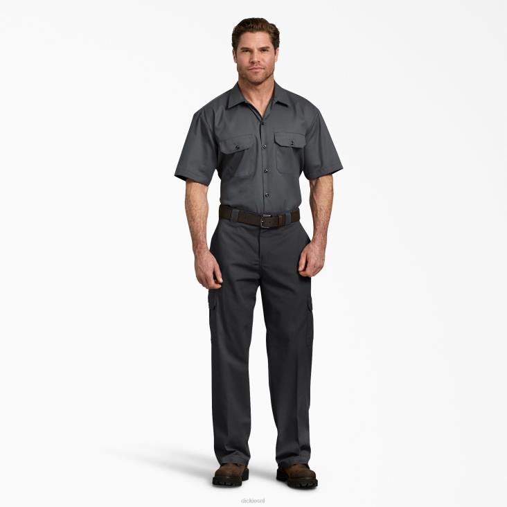Heren Dickies flex relaxte cargobroek zwart (bk) kleding 6F0X123