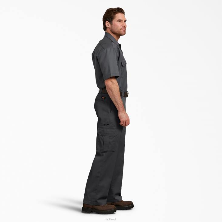 Heren Dickies flex relaxte cargobroek zwart (bk) kleding 6F0X123