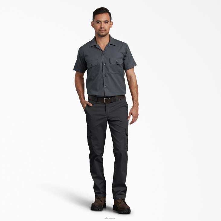 Heren Dickies slimfit cargobroek zwart (bk) kleding 6F0X73