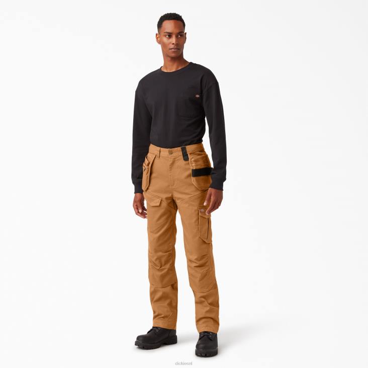 Heren Dickies temp-iq 365 tech eendenbroek gespoelde bruine eend (rbd) kleding 6F0X241