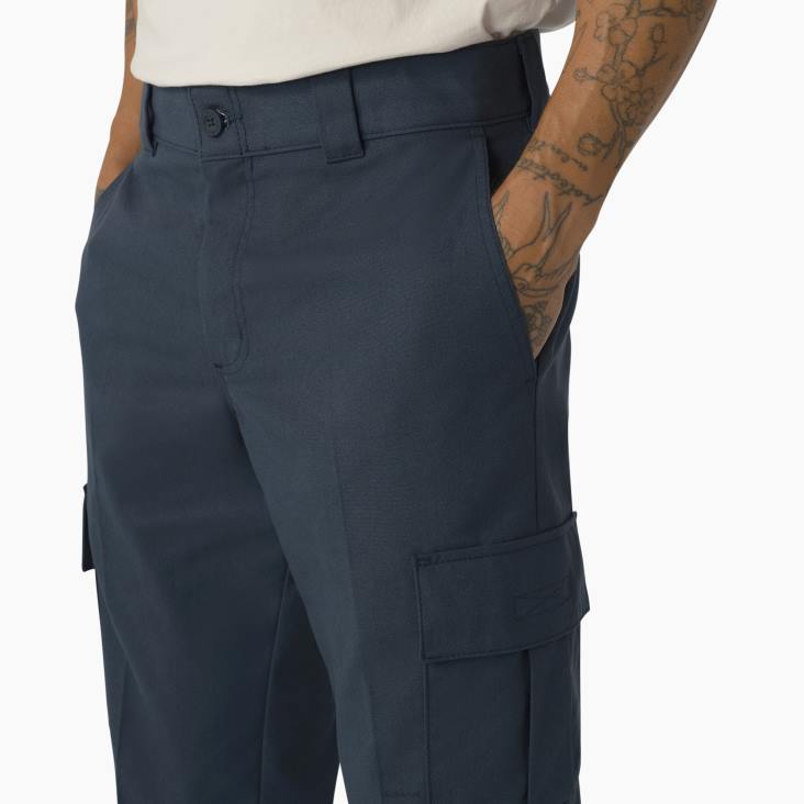 Heren Dickies twill cargobroek luchtmacht/contrasterend stiksel (csa) kleding 6F0X315