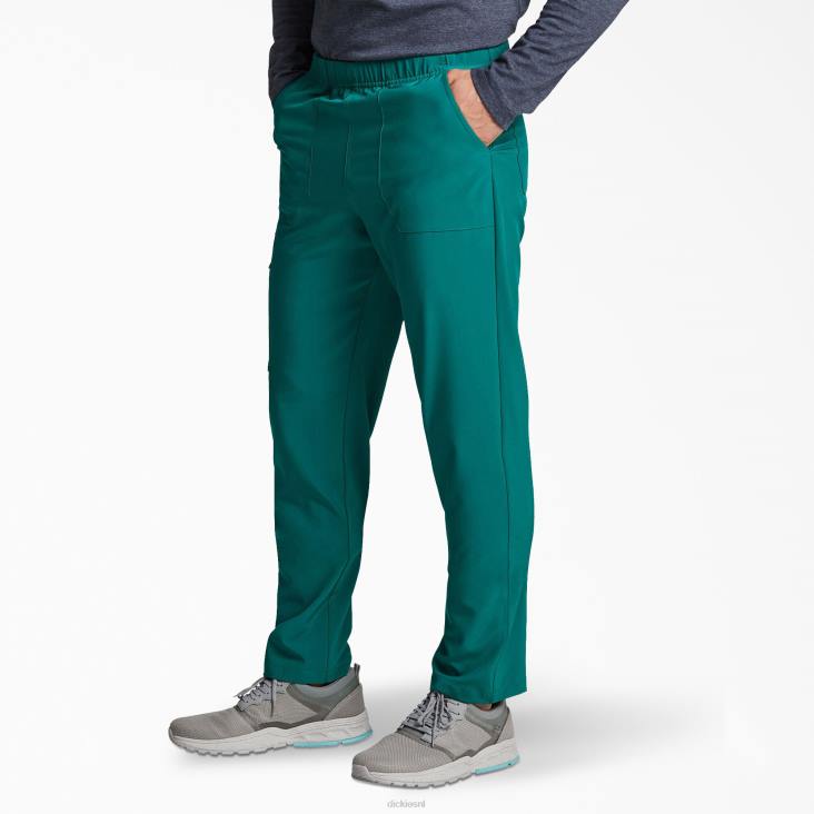 Heren Dickies unisex eds essentials scrubbroek met natuurlijke taille en taps toelopende pijpen jager groen (htr) kleding 6F0X1418