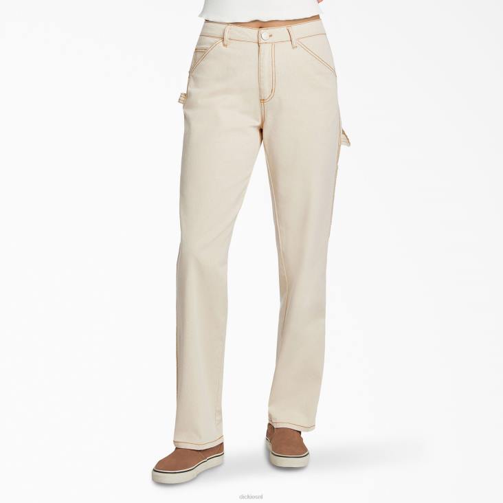 kinderen Dickies relaxte timmermansbroek voor junioren naturel beige (nt) kleding 6F0X1882