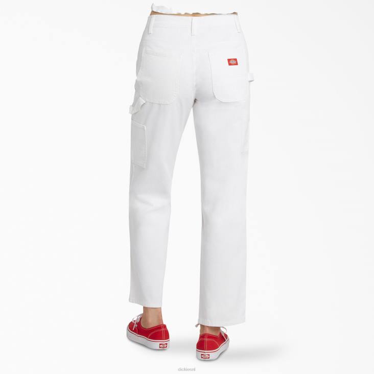 kinderen Dickies relaxte timmermansbroek voor junioren wit (wit) kleding 6F0X1884