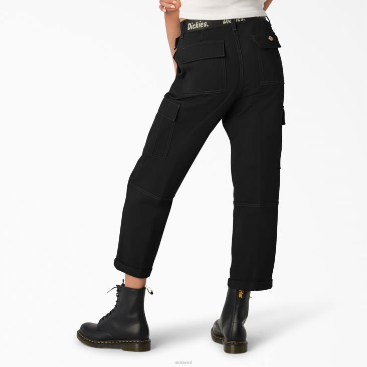 vrouwen Dickies Cropped cargobroek met contrasterend stiksel normaal kleding 6F0X1804