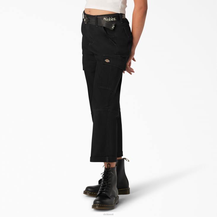 vrouwen Dickies Cropped cargobroek met contrasterend stiksel normaal kleding 6F0X1804