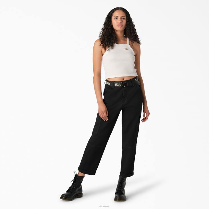 vrouwen Dickies Cropped cargobroek met contrasterend stiksel normaal kleding 6F0X1804