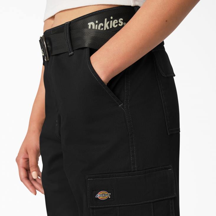 vrouwen Dickies Cropped cargobroek met contrasterend stiksel normaal kleding 6F0X1804