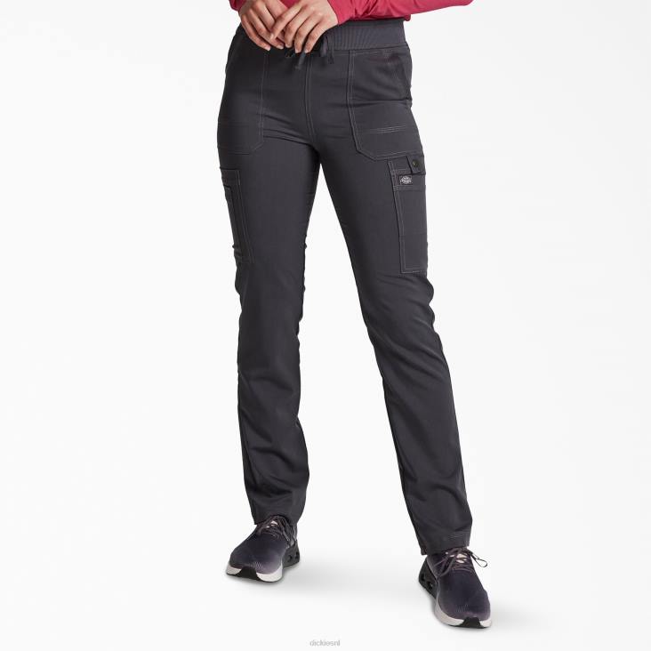 vrouwen Dickies balance tapered leg cargo scrubbroek tin grijs (bank) kleding 6F0X2559