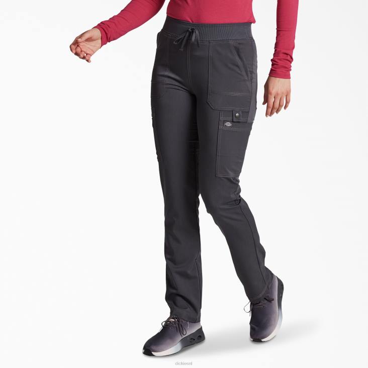 vrouwen Dickies balance tapered leg cargo scrubbroek tin grijs (bank) kleding 6F0X2559