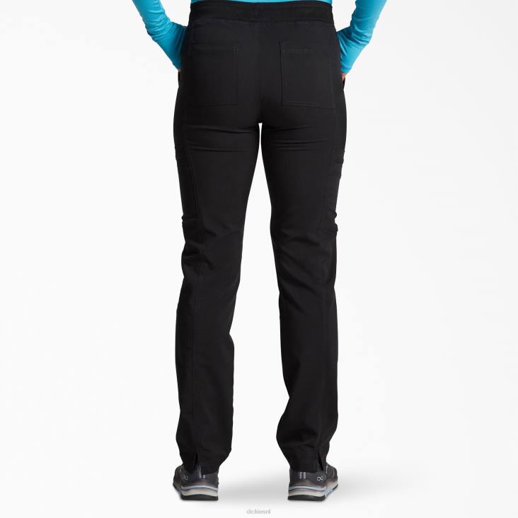 vrouwen Dickies balance tapered leg cargo scrubbroek zwart (zwart) kleding 6F0X2557