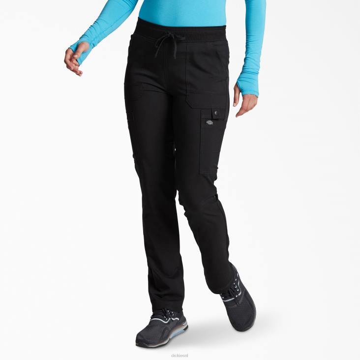 vrouwen Dickies balance tapered leg cargo scrubbroek zwart (zwart) kleding 6F0X2557
