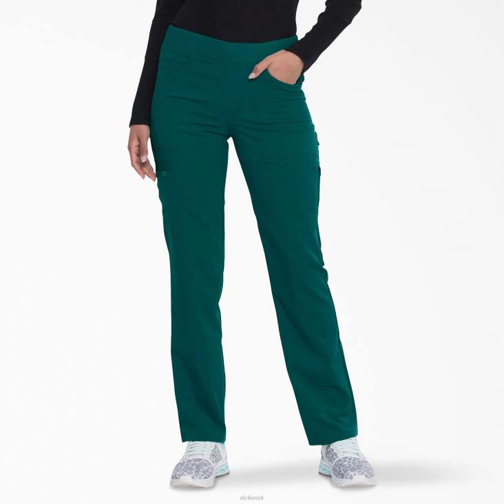 vrouwen Dickies balans taps toelopende been scrub broek jager groen (htr) kleding 6F0X2551