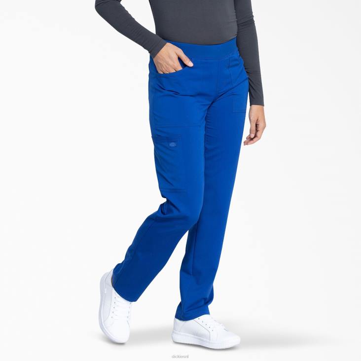 vrouwen Dickies balans taps toelopende been scrub broek melkwegblauw (gbl) kleding 6F0X2550