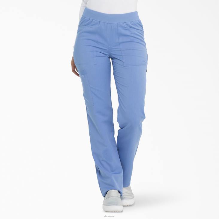 vrouwen Dickies balans taps toelopende been scrub broek plafond blauw (cbl) kleding 6F0X2545