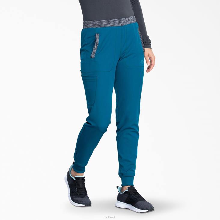 vrouwen Dickies dynamix jogger scrubbroek caribisch blauw (crb) kleding 6F0X2588