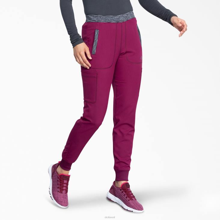 vrouwen Dickies dynamix jogger scrubbroek wijn (winnen) kleding 6F0X2591