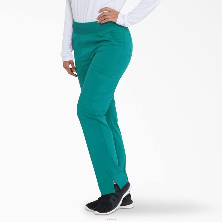 vrouwen Dickies eds essentials cargobroek met taps toelopende pijpen groenblauw (dtl) kleding 6F0X2493