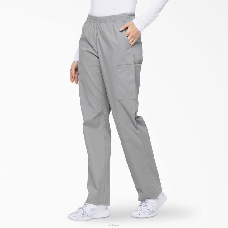vrouwen Dickies eds kenmerkende cargo-scrubbroek met taps toelopende pijpen grijs (gy) kleding 6F0X2392