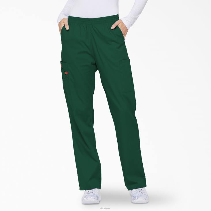 vrouwen Dickies eds kenmerkende cargo-scrubbroek met taps toelopende pijpen jager groen (htr) kleding 6F0X2394