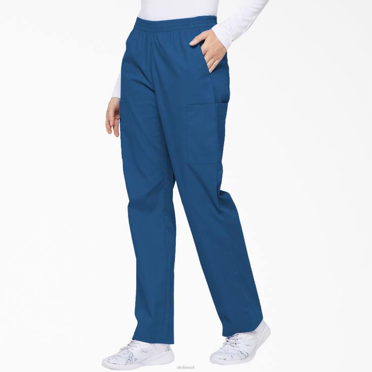 vrouwen Dickies eds kenmerkende cargo-scrubbroek met taps toelopende pijpen koningsblauw (rb) kleding 6F0X2399