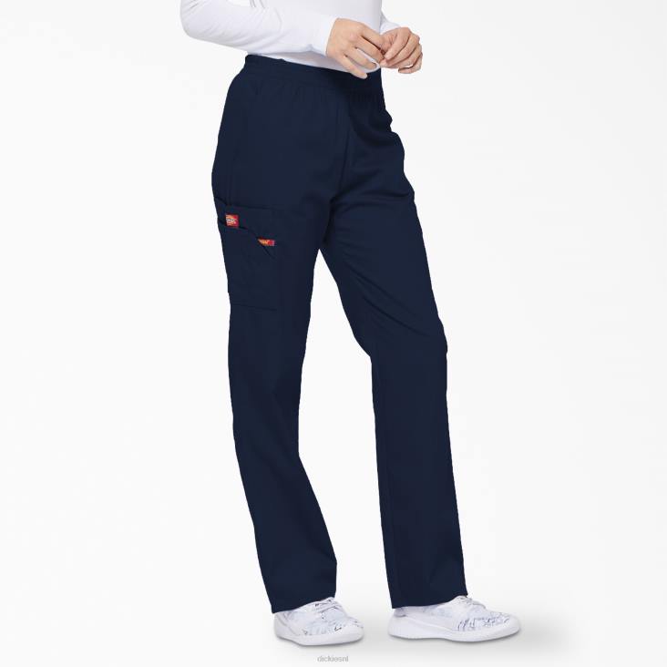 vrouwen Dickies eds kenmerkende cargo-scrubbroek met taps toelopende pijpen marineblauw (nvy) kleding 6F0X2396