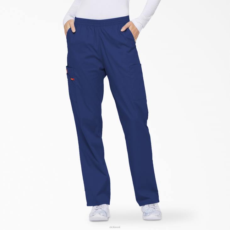 vrouwen Dickies eds kenmerkende cargo-scrubbroek met taps toelopende pijpen melkwegblauw (gbl) kleding 6F0X2391