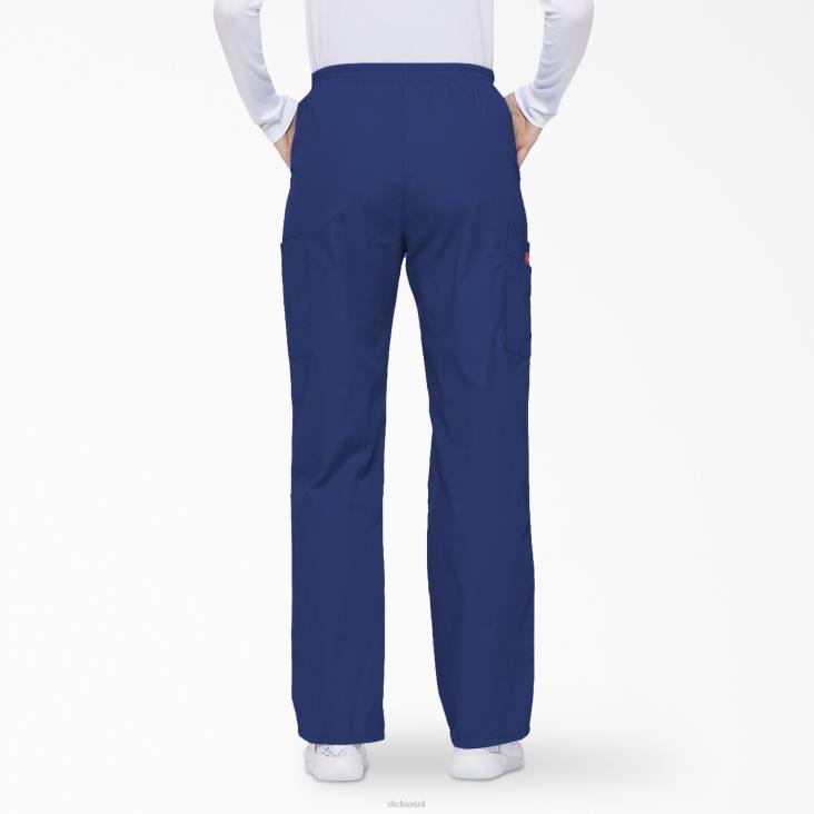 vrouwen Dickies eds kenmerkende cargo-scrubbroek met taps toelopende pijpen melkwegblauw (gbl) kleding 6F0X2391