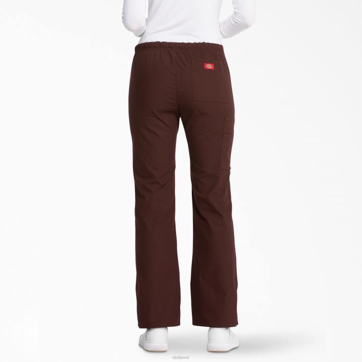 vrouwen Dickies eds kenmerkende cargobroek met uitlopende pijpen espresso (esr) kleding 6F0X2525
