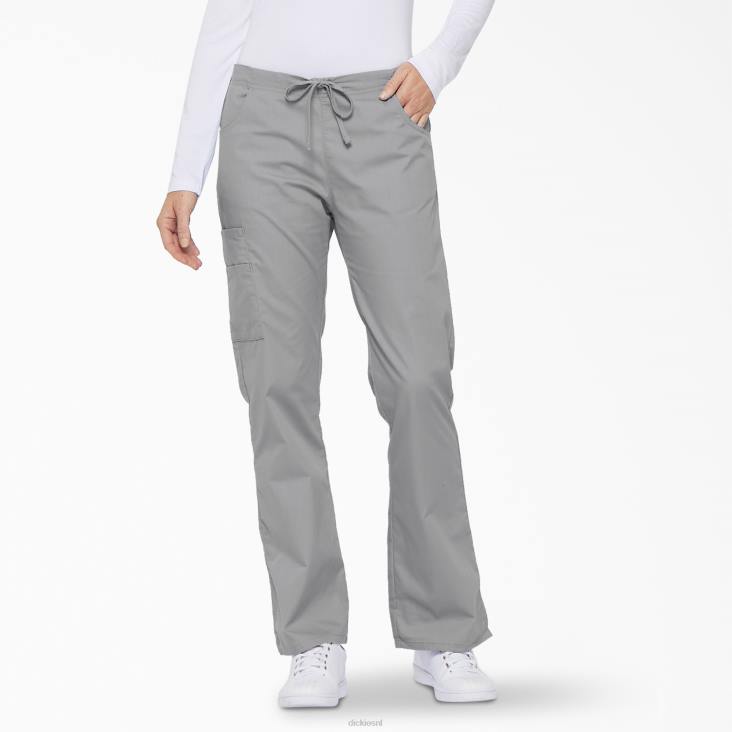 vrouwen Dickies eds kenmerkende cargobroek met uitlopende pijpen grijs (gy) kleding 6F0X2527