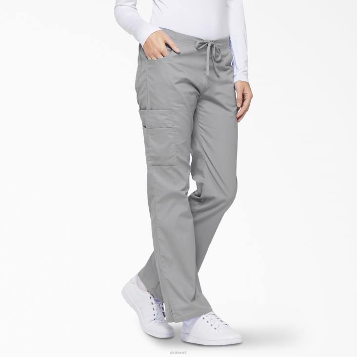 vrouwen Dickies eds kenmerkende cargobroek met uitlopende pijpen grijs (gy) kleding 6F0X2527
