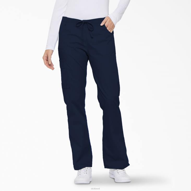 vrouwen Dickies eds kenmerkende cargobroek met uitlopende pijpen marineblauw (nvy) kleding 6F0X2531