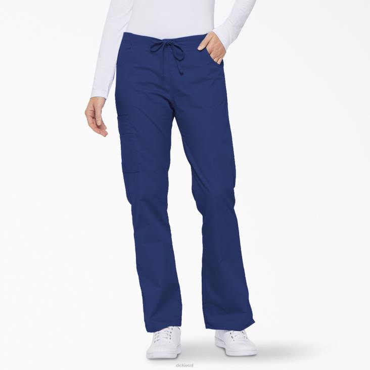 vrouwen Dickies eds kenmerkende cargobroek met uitlopende pijpen melkwegblauw (gbl) kleding 6F0X2526