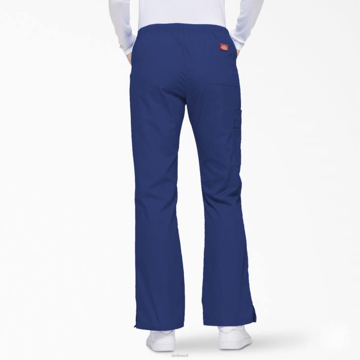vrouwen Dickies eds kenmerkende cargobroek met uitlopende pijpen melkwegblauw (gbl) kleding 6F0X2526