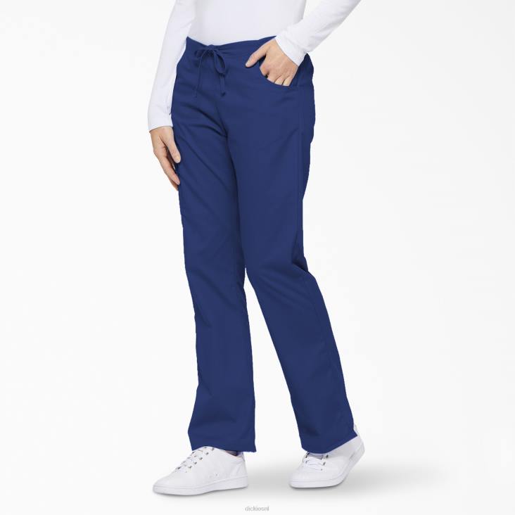 vrouwen Dickies eds kenmerkende cargobroek met uitlopende pijpen melkwegblauw (gbl) kleding 6F0X2526