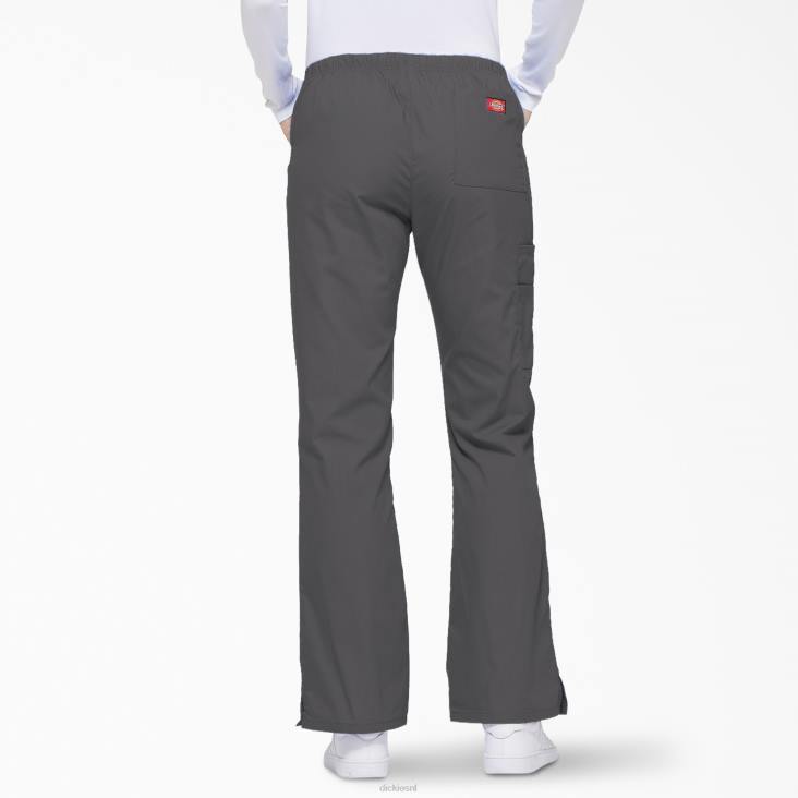 vrouwen Dickies eds kenmerkende cargobroek met uitlopende pijpen tin grijs (bank) kleding 6F0X2532