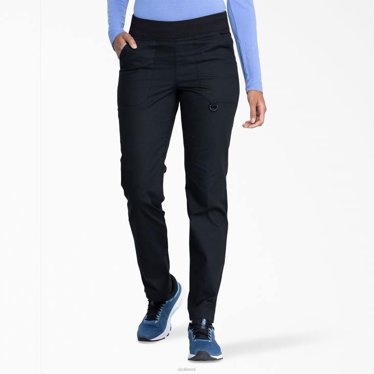 vrouwen Dickies eds kenmerkende scrubbroek met taps toelopende pijpen zwart (zwart) kleding 6F0X2602