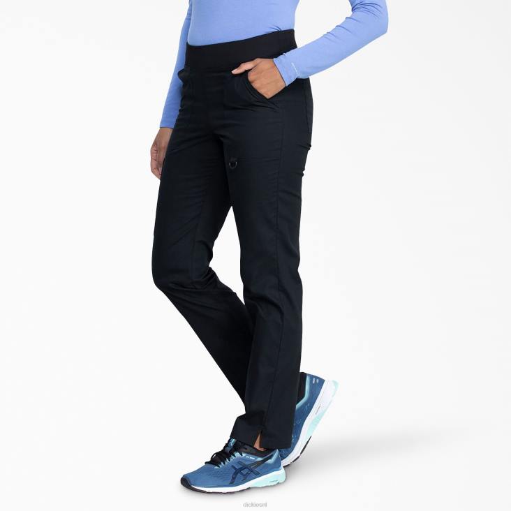 vrouwen Dickies eds kenmerkende scrubbroek met taps toelopende pijpen zwart (zwart) kleding 6F0X2602