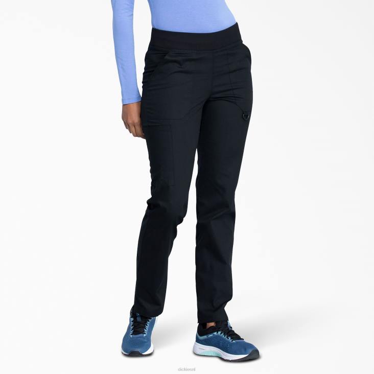 vrouwen Dickies eds kenmerkende scrubbroek met taps toelopende pijpen zwart (zwart) kleding 6F0X2602
