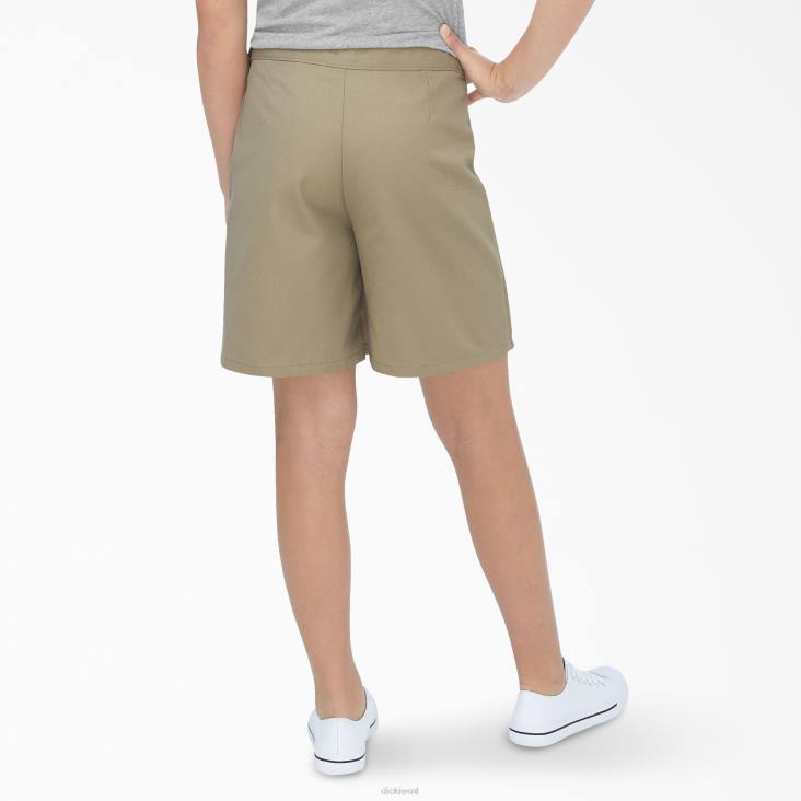 kinderen Dickies faux wrap skort kaki (kh) kleding 6F0X2710