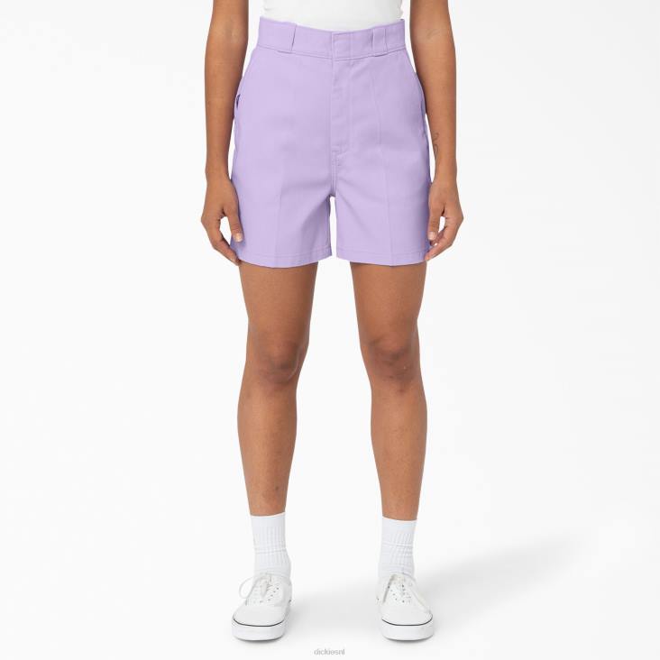 vrouwen Dickies feniks short 4" paarse roos (ur2) kleding 6F0X2224