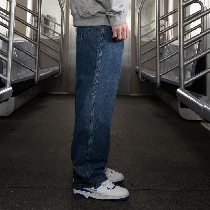 Heren Dickies Jake hayes jeans met relaxte pasvorm stonewashed vintage blauw (wvb) kleding 6F0X52