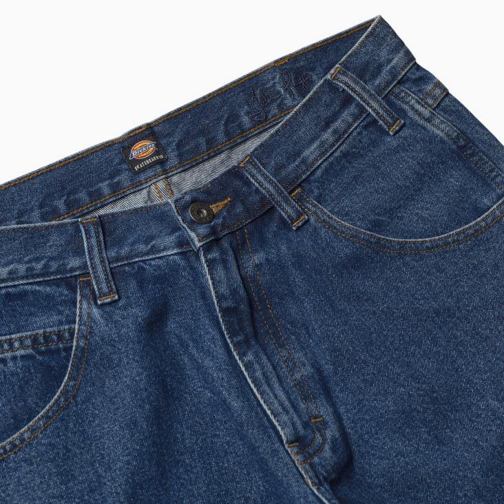 Heren Dickies Jake hayes jeans met relaxte pasvorm stonewashed vintage blauw (wvb) kleding 6F0X52