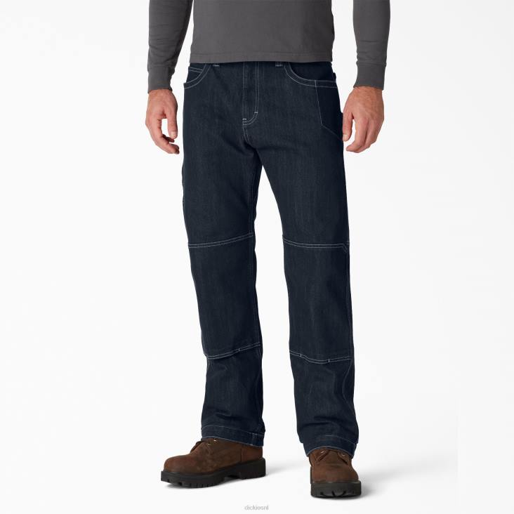 Heren Dickies duratech renegade jeans met relaxte pasvorm donkere overdyed wassing (d2g) kleding 6F0X261