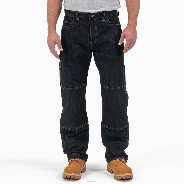 Heren Dickies duratech renegade jeans met relaxte pasvorm tint kaki wassing (d2n) kleding 6F0X262