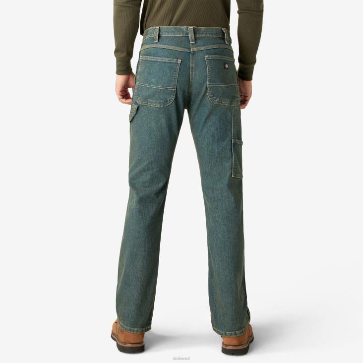 Heren Dickies flex relaxed fit timmermansjeans erfgoed getint kaki (thk) kleding 6F0X192
